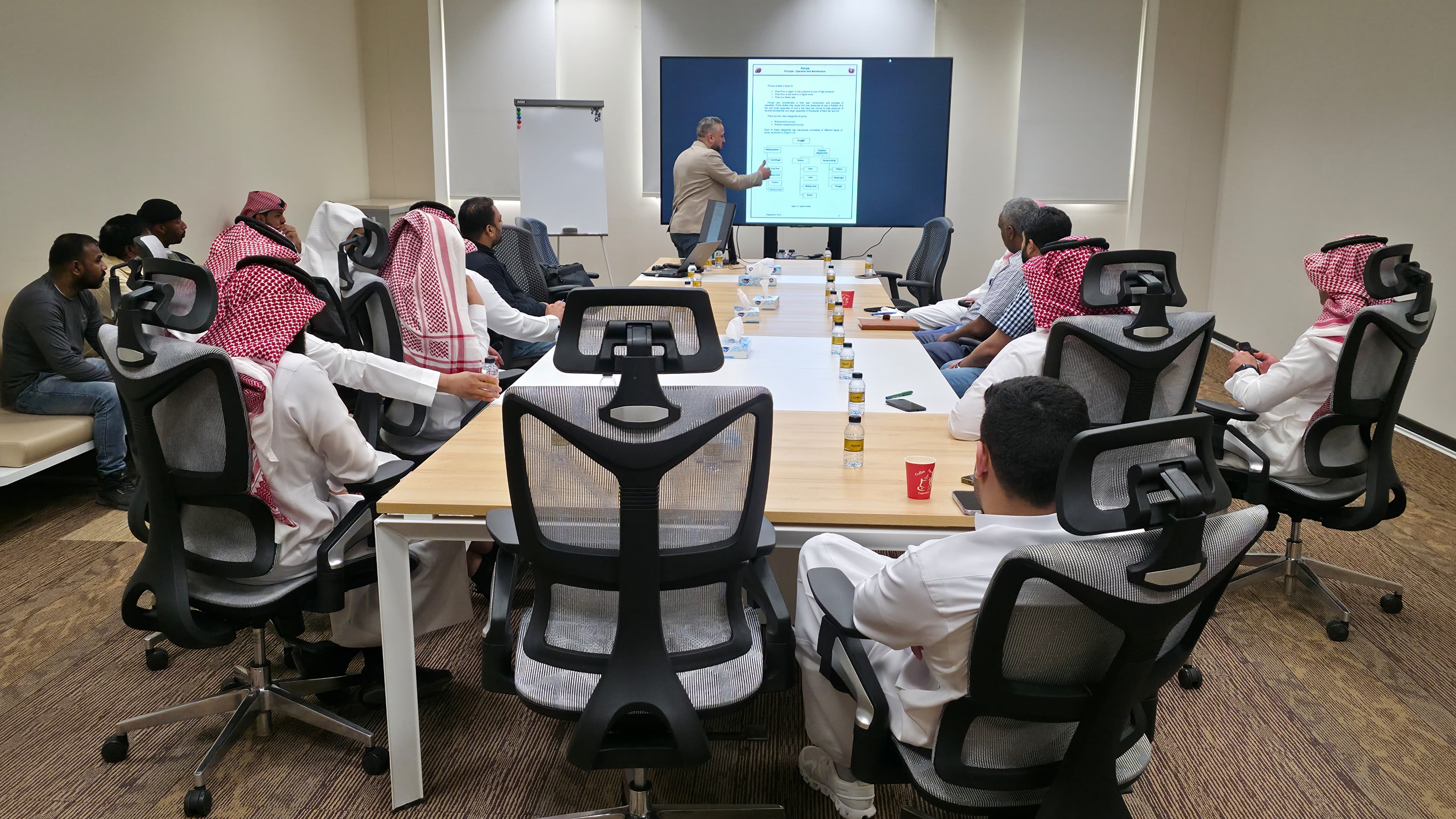 Practical electrical training session